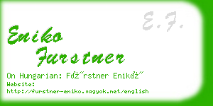 eniko furstner business card
